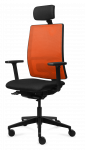 Biuro kėdė Tronhill Work, oranžinės ir juodos spalvos