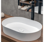 Bocchi Sottile (1521) ant stalviršio pastatomas praustuvas-dubuo 55x38cm : Spalva - Balta blizgi