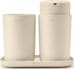 Brabantia Vonios reikmenys ReNew smėlio spalvos 3 dalys