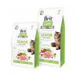 Brit Care Cat Senior Weight Control begrūdis sausas maistas senyvoms katėms : Pakuotė sausas maistas - 7 kg