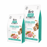 Brit Care Cat Sterilized sausas maistas sterilizuotoms katėms : Pakuotė sausas maistas - 400 g