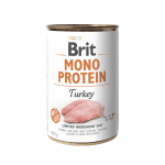 Brit Care Mono Protein Turkey vieno baltymo konservai šunims : Pakuotė konservas - 400 g