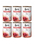BRIT Paštetas su jautiena 6x400 g paštetas su jautiena šunims