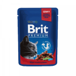 Brit Premium Beef Stew & Peas konservai katėms : Pakuotė konservas - 100 g