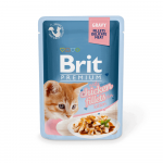 Brit Premium Delicate Chicken for Kitten in Gravy konservai katėms : Pakuotė konservas - 85 g