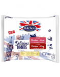 BUTCHER'S Delicious Dinners želė gabaliukai suaugusioms katėms 4x100g su vištiena ir kepenėlėmis, su vištiena ir jautiena