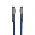 CABLE USB-C TO USB-C 1.2M/BLUE PS6105 BL12 RIVACASE | PS6105BL12