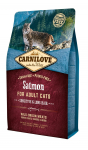 Carnilove Salmon Adult Cat Sensitive & Long Hair sausas maistas katėms : Pakuotė sausas maistas - 6 kg