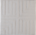 Cawo Vonios kilimėlis Cawo reljefinis baltos spalvos 60 x 60 cm