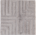 Cawo Vonios kilimėlis Cawo reljefinis sidabro spalvos 60 x 60 cm