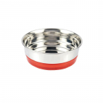 Croci Fluo Red dubenėlis 12cm su guma; 200ml