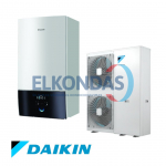 Daikin Altherma 3 šilumos siurblys oras-vanduo EPGA14DV/EABH16D9W be vandens talpos