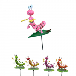 Dekoracija metalinis įsmeigiamas kirmėliukas, 60 cm