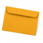 Dekoratyvinis vokas Artoz C6, 114x162mm, 100g, oranžinės spalvos, 1vnt