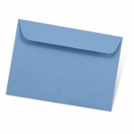 Dekoratyvinis vokas Artoz C6, 114x162mm, 100g, šviesiai mėlynos spalvos, 1vnt