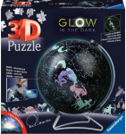 Dėlionė 3D RAVENSBURGER gaublys šviečiantis tamsoje 180 det.