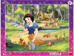 Dėlionė DINO rėmelyje 40 det. Snow White and Animals