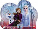 Dėlionė DINO Silhouette Disney Frozen, 25 det.