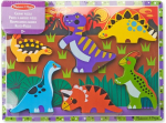 Dėlionė medinė iškili M&D DINOZAURAI