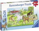 Dėlionė RAVENSBURGER 2x24 det. Horses