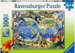 Dėlionė RAVENSBURGER Animals of the World 100 det.