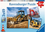 Dėlionė RAVENSBURGER Digger at work, 3x49d., 5032