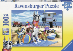 Dėlionė RAVENSBURGER Dogs on the Beach 100 det.
