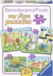 Dėlionė RAVENSBURGER Sweet Garden Residents, 4vnt.