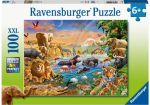 Dėlionė RAVENSBURGER Vandens versmė savanoje, 100d.