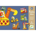 Dėlionė „Statybų aikštelės mašinos“