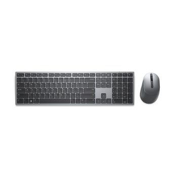 DELL KM7321W pilkas bevielis komplektas (klaviatūra + pelė) | Anglų-rusų raidžių išsidėstymas klaviatūroje