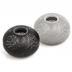 Dėžutė sąvaržėlėms apvali, magnetinė Forpus perforuoto metalo sidabro spalvos!