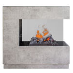 DIMPLEX ZEN CONCRETE pastatomas elektrinis židinys su apdaila