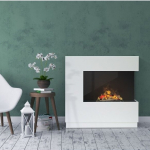 DIMPLEX ZEN WHITE pastatomas elektrinis židinys su apdaila