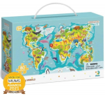 Dodo dėlionė „Žemėlapis su gyvūnais“ (80 det.)