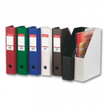 Dokumentų stovas Esselte Vivida, A4, 70mm, kartoninis, sulankstomas, baltos spalvos