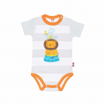 Dryžuotas smėlinukas trumpomis rankovėmis "Liūtukas"