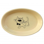 Dubenėlis katei, keraminis ovalus, Nobby, 120 ml