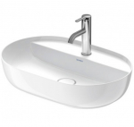 Duravit Luv Pastatomas praustuvas 600x400 su anga maišytuvui (vidus baltas, išorė balta blizgi) : Spalva - Balta blizgi