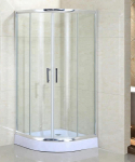 Dušo kabina R522, 90 x 90 x 194 cm, pusapvalė