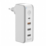 Dvigubas USB įkroviklis "Budi" su laikmačiu