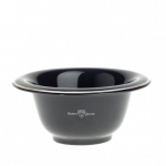 Edwin Jagger Porcelain Shaving Bowl Porcelianinis skutimosi dubenėlis, Black
