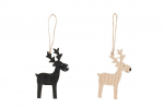 Eglutės dekoracija REINDEER, 4 vnt.