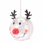 Eglutės dekoracija REINDEER su LED, 8 cm