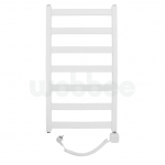 Elektrinis rankšluosčių džiovintuvas WOBBEE TENBY WHITE 45x80cm, dešininis su spiraliniu laidu