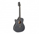 Elektro-akustinė gitara kairiarankiams Stagg SA35 ACE-BK LH