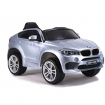 Elektromobilis BMW X6M lakuotas sidabrinis vienvietis