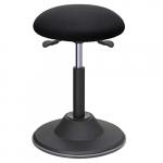 Ergonominė taburetė prie rašomojo stalo reguliuojamo aukščio juoda