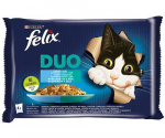 FELIX Duo Žuvų skoniai drebučiuose 4x85g
