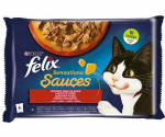 FELIX Sensations Kaimo skoniai kalakutienos ir ėrienos padaže 4x85g
